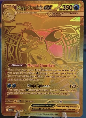 Mega Greninja ex #122/086 – Chaos Rising Mega Hyper Rare