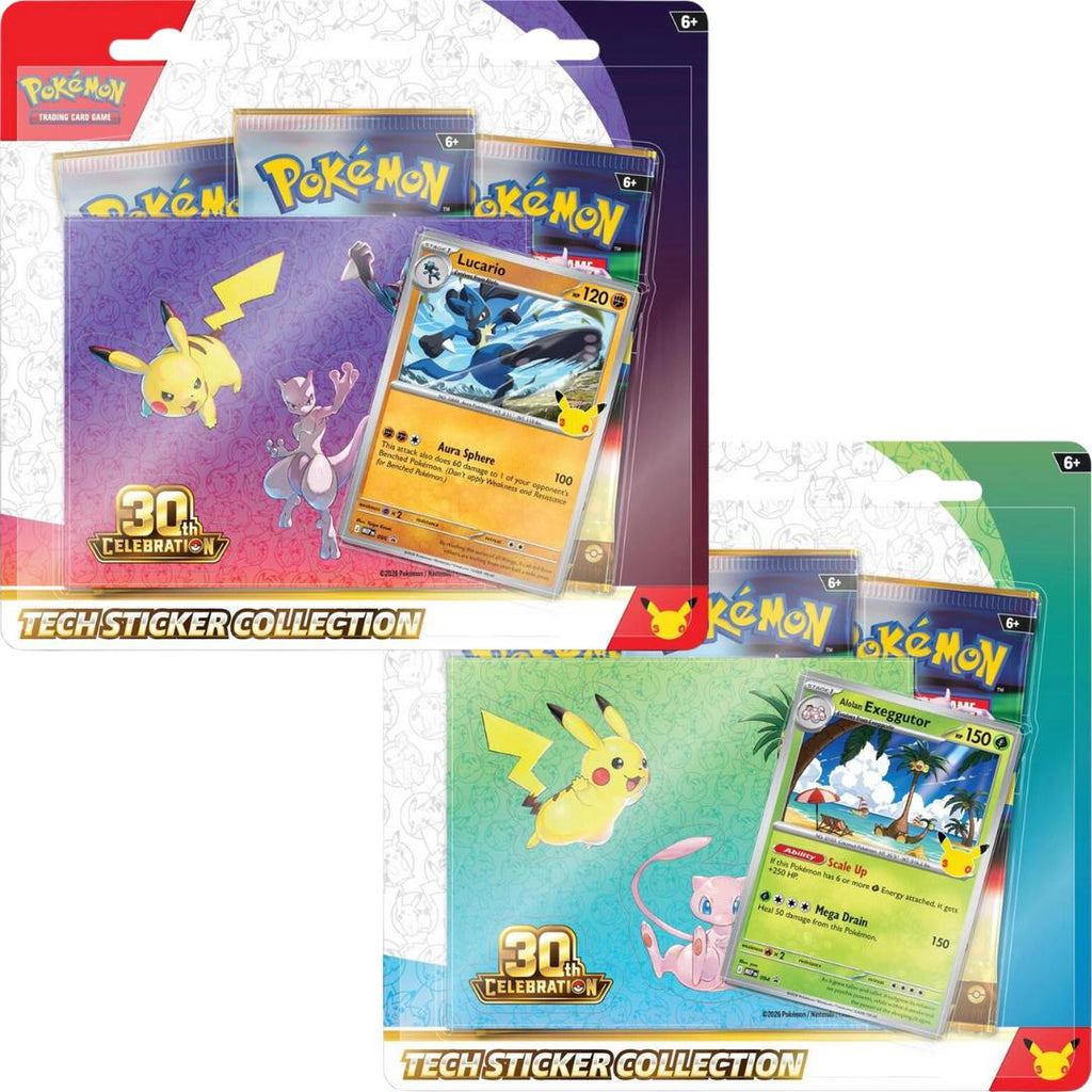 Pokémon 30th Anniversary Tech Sticker Collection