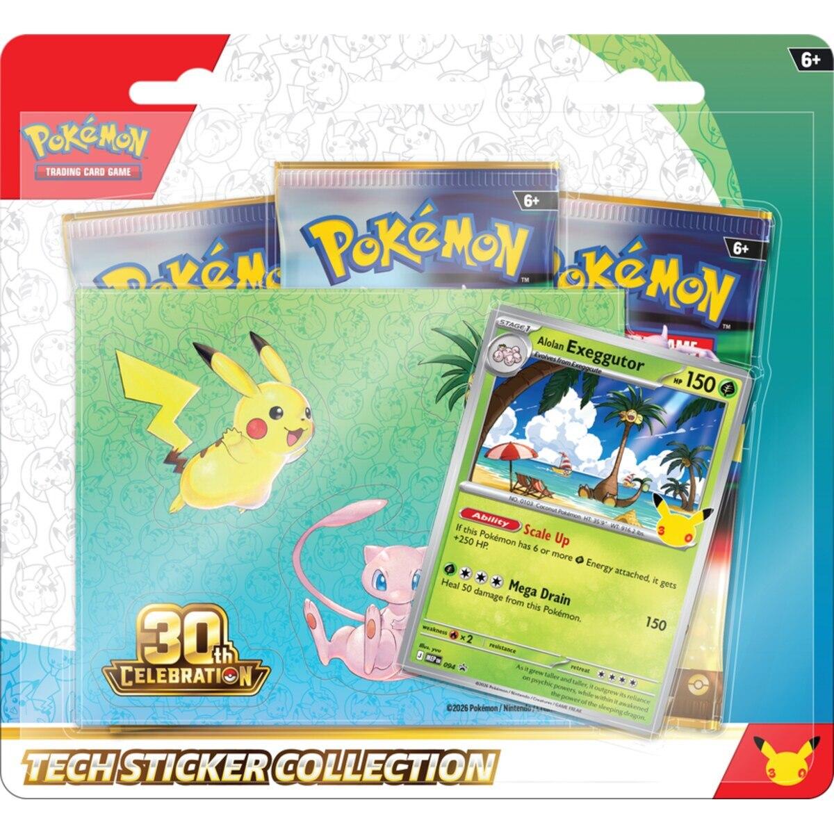 Pokémon 30th Anniversary Tech Sticker Collection