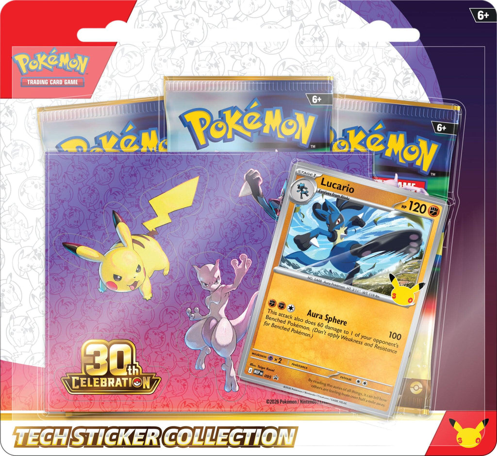 Pokémon 30th Anniversary Tech Sticker Collection